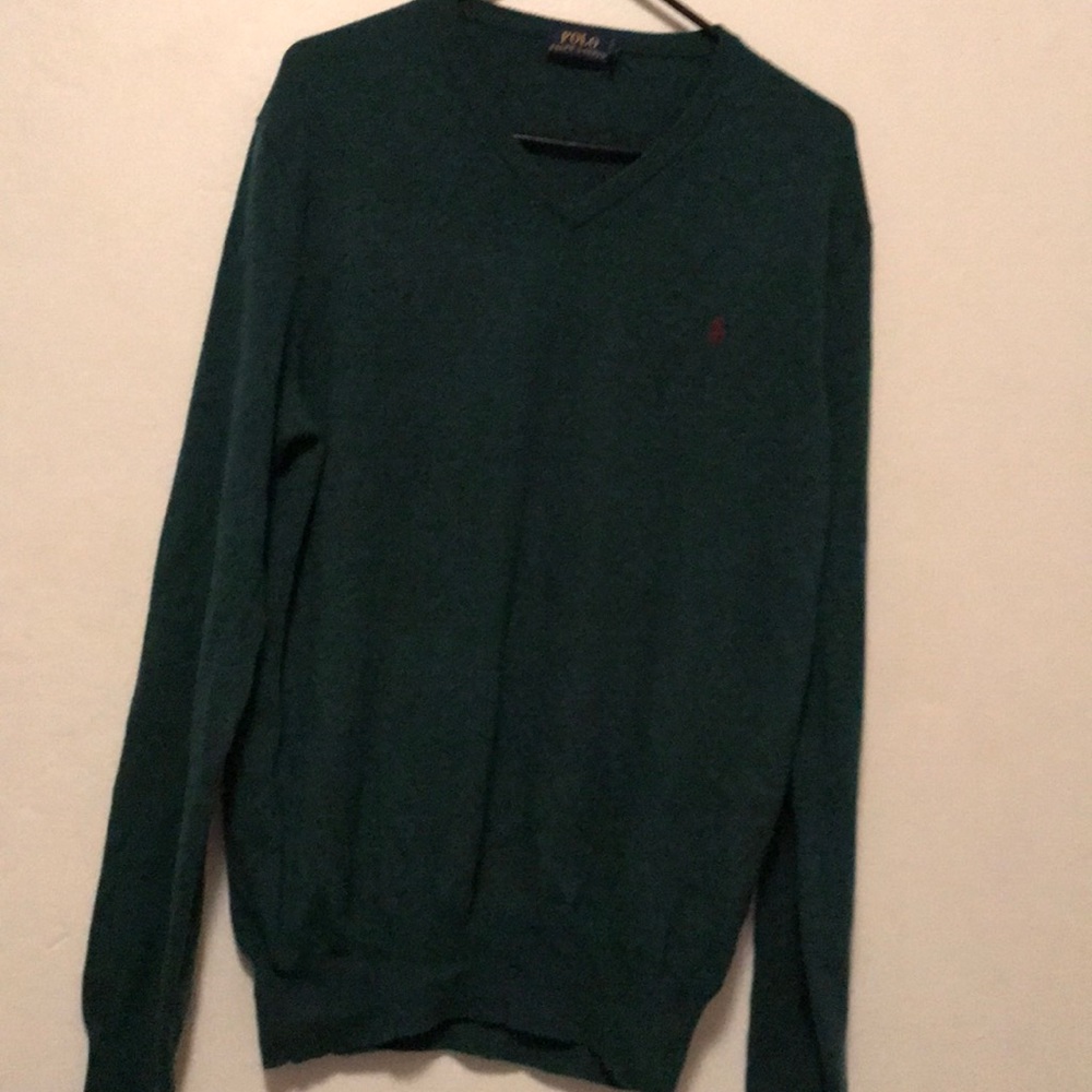 Mens Forest Green Polo Ralph Lauren Sweater